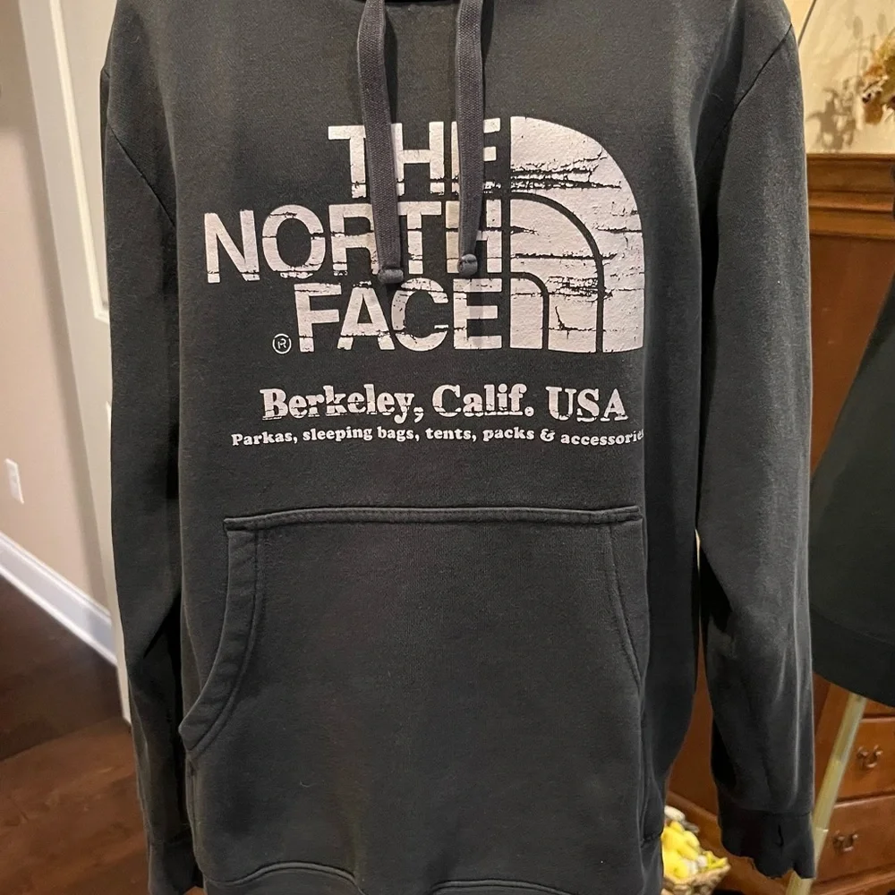The North Face Men's Charcoal Hoodie Berkeley, Cali USA